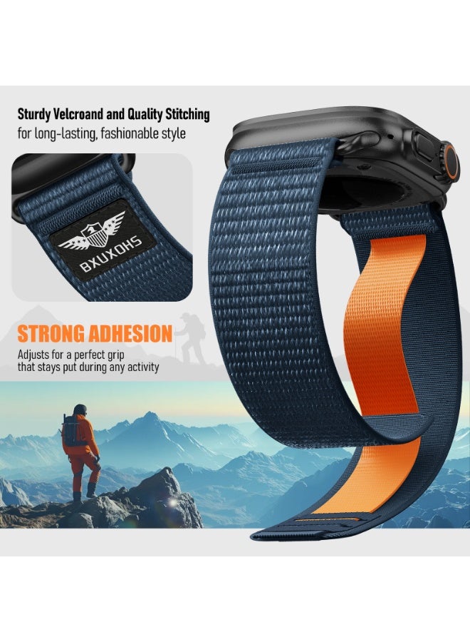 Trail Loop Straps for Apple Watch Ultra/3/2 Strap 49mm 46mm 45mm 44mm 42mm 41mm 40mm 38mm iWatch Straps for Men Women,Soft Fabric Nylon Sport Band for Apple Watch Series 11 10 9 8 7 6 5 4 3 SE 3/2nd - Image 5