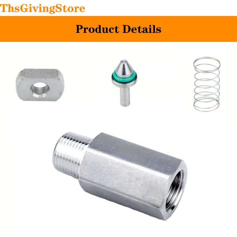 ThsGivingStore ثسغيفينغ ستور صمام فحص 1/4 بوصة NPT أنثوي إلى ذكر خيوط من الفولاذ المقاوم للصدأ 304 صمام غير رجعي للماء والزيت والغاز 1 قطعة - Image 2