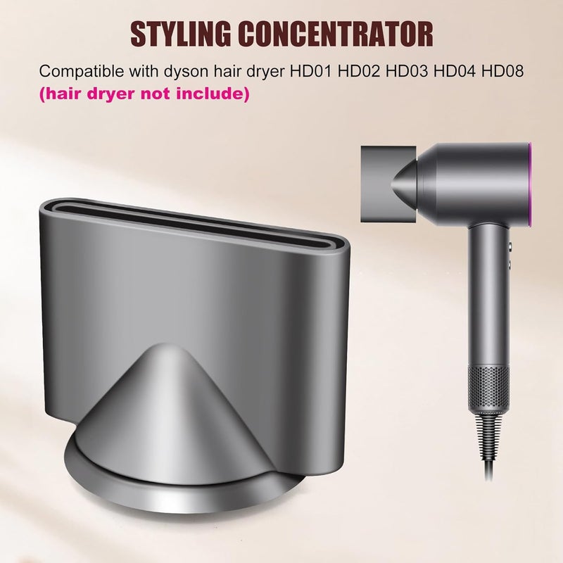 Odashen Gentle Air Attachments/Diffuser/Styling/Concentrator/Smoothing Nozzle Accessories for Dyson Supersonic Hair Dryer HD01,HD02,HD03 (Styling Concentrator) - Image 4