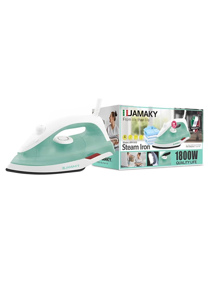 JAMAKY Professional Portable Iron steam 1800w with Italian technology , 200ML  powerful high quality handheld garment steam