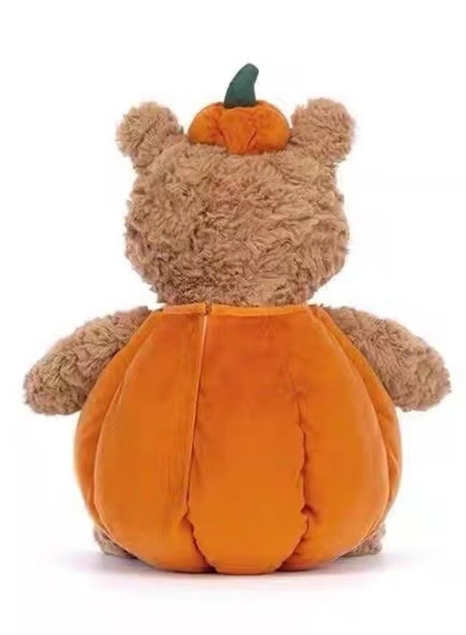 Cute Barcelo Bear Series Plush Toys - 32cm Pumpkin Bear - Image 4