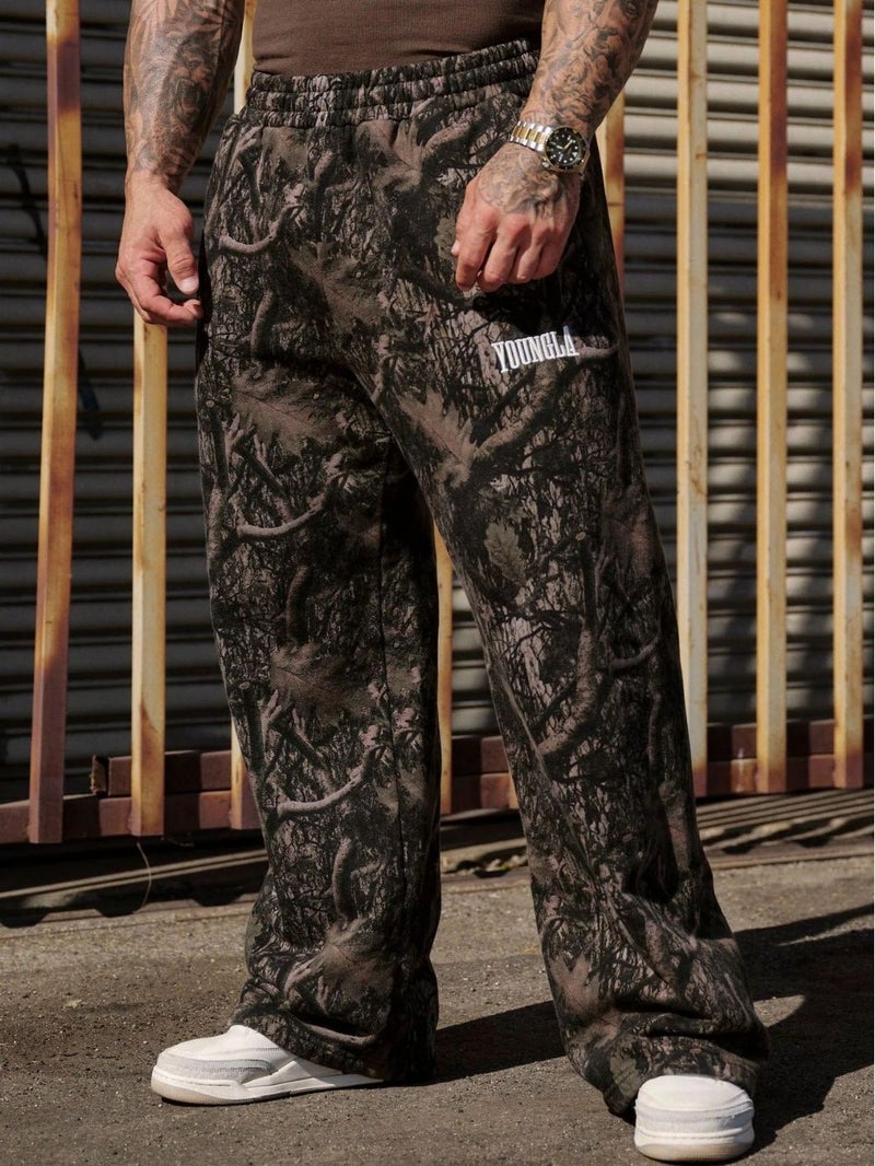 Youngla American-Style Trendy Casual Pants Digital Camouflage Print Straight-Leg Long Pants Sports Fitness Pants Breathable And Comfortable - Image 2