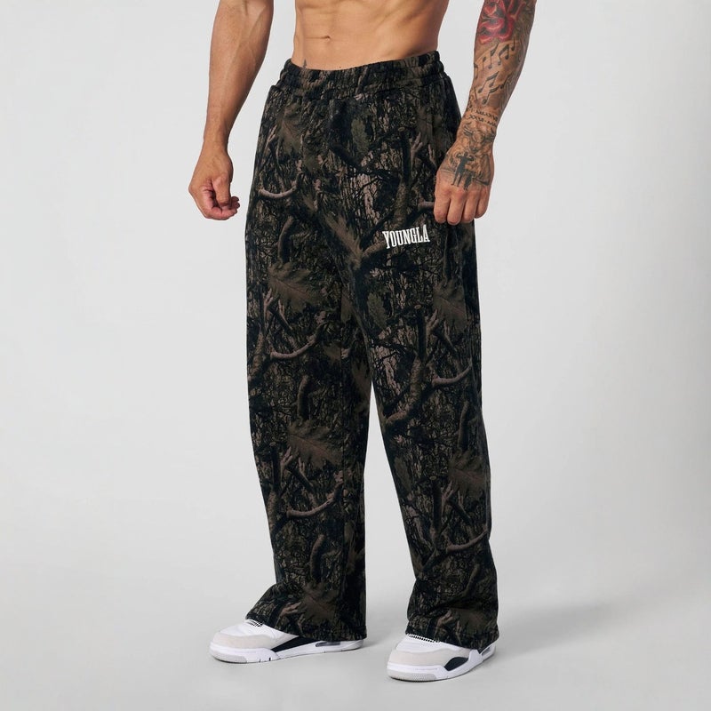 Youngla American-Style Trendy Casual Pants Digital Camouflage Print Straight-Leg Long Pants Sports Fitness Pants Breathable And Comfortable - Image 1