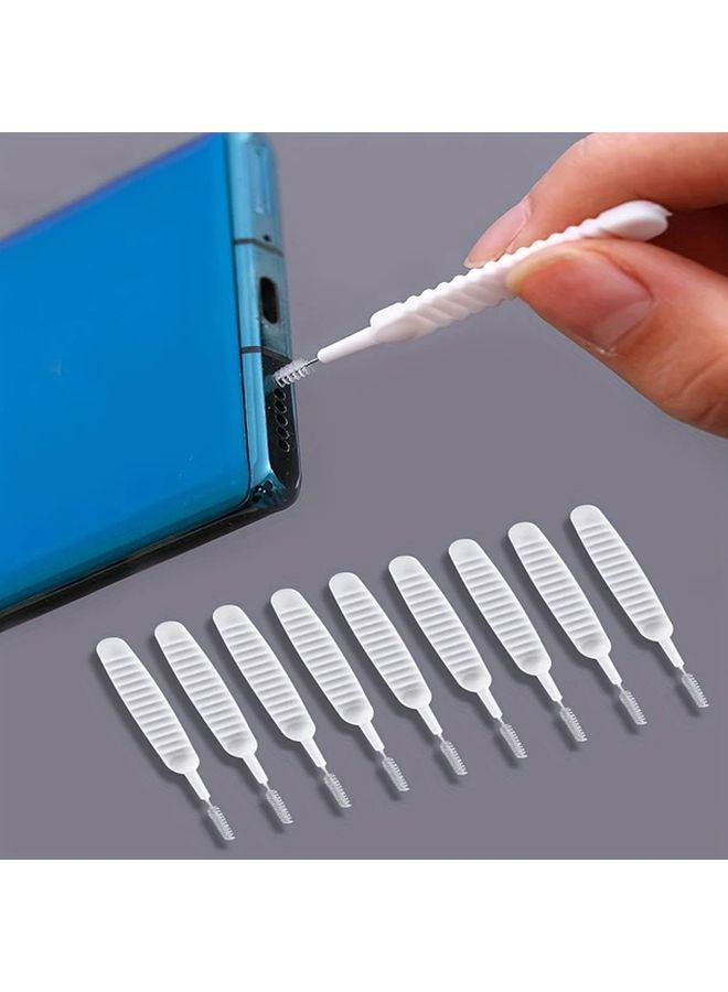 10 Pcs Versatile Mobile Phone Cleaning Brush For Charging Port Speaker And Shower Opening - Image 2