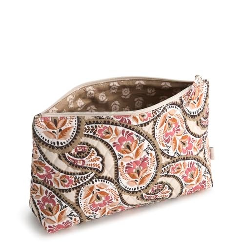 Vera Bradley Premium Cotton Large Pouch, Blooming Paisley, One Size - Image 2