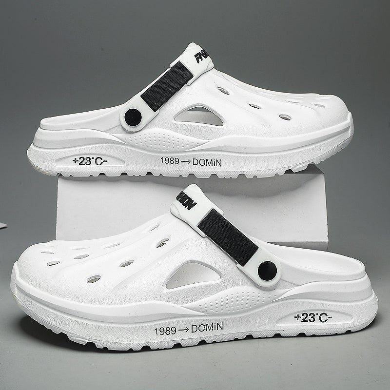 Hole Shoes Men'S Summer Outwear Sports Internet Celebrous Baotou Dual-Purpose Sandals Driving Slippers - Image 4