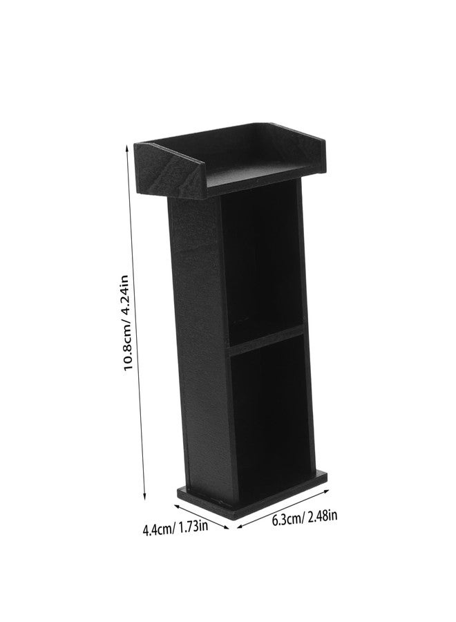 SUPVOX Miniature Wooden Podium for Dollhouse - 1:12 Scale Furniture Speaker's Stand Model for Dollhouse Scenes Decor and Collectible Display - Image 2