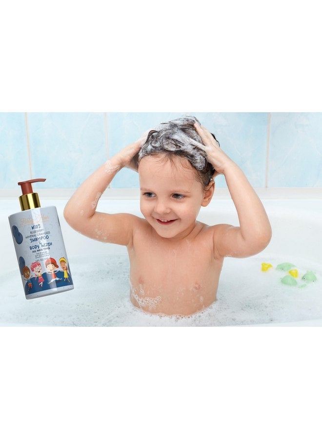 Baby Hair BABY HAIR - Blueberry Mineral Kids Shampoo/Body Wash, Sulfate-Free Kids Tearless Shampoo and Body Wash, Shampoo For Kids with Blueberry & Strawberry Oil and Aloe Vera, No Tears Shampoo, 10 fl.oz. - Image 2