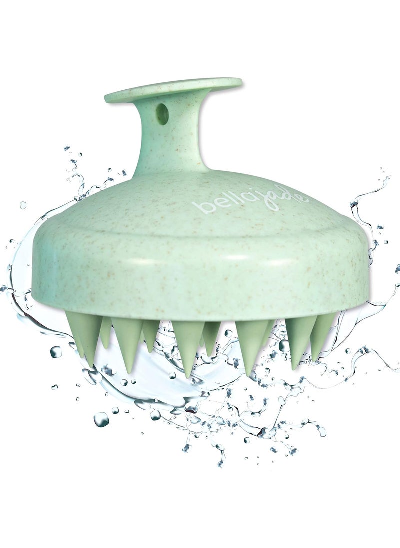 Bella Jade - Scalp and Head Massager Shampoo Brush for Hair Growth, Dandruff and Dry Scalp (Green) - Image 1