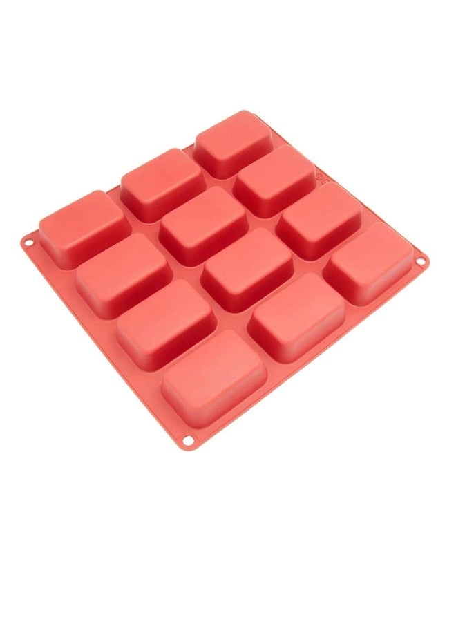 Cake Decor 12 Cavity Small Bread Loaf Mold Silicone Moulds for Soaps and Chocolate Jelly Desserts Mould - Image 1