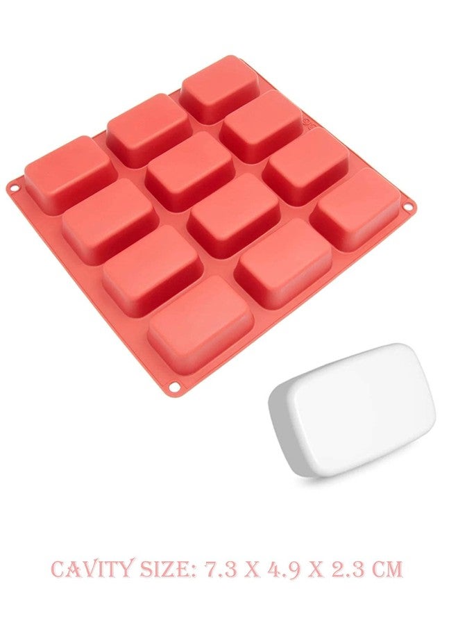 Cake Decor 12 Cavity Small Bread Loaf Mold Silicone Moulds for Soaps and Chocolate Jelly Desserts Mould - Image 2