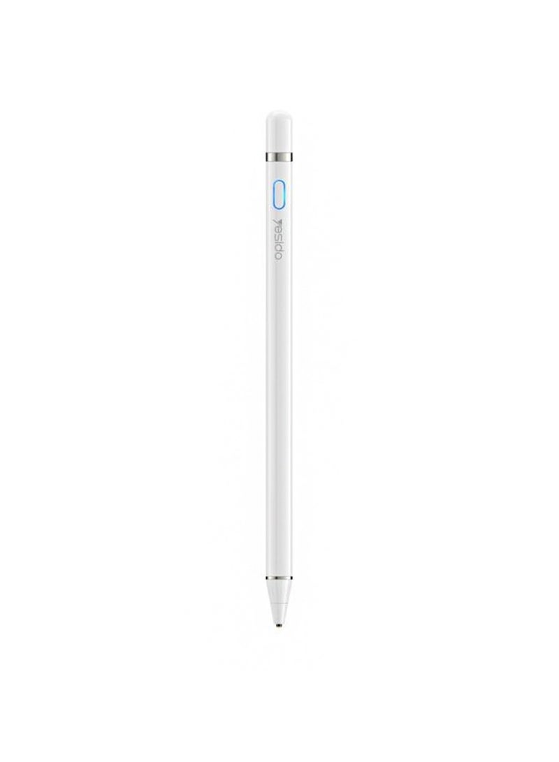 Yesido ST04 Capacitive Stylus Pen For Tablet With Smart Pressure Touch White - Image 2