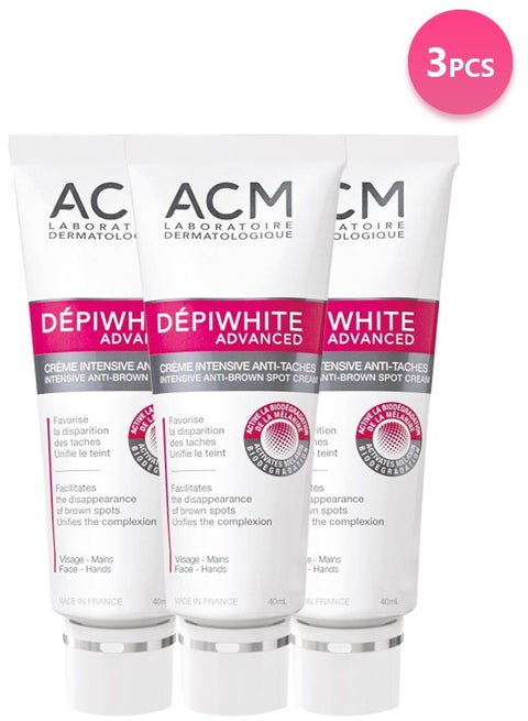 ACM Love Skin Brightening Serum Cream – Reduces Dark Spots & Acne Marks, Enhances Glow & Skin Whitening (3-Pack, Made in France)
