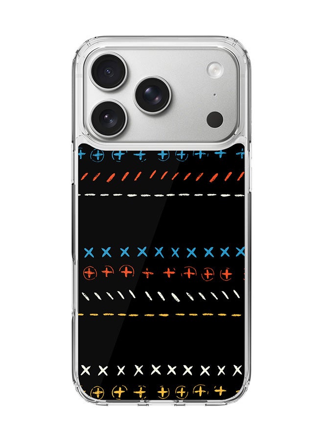 Stylizedd Classic Clear MagSafe Case for iPhone 17 Pro , Hybrid Soft Case Flexible Edges Anti Drop TPU PC Gel Thin Transparent Cover [ Designed for iPhone 17 Pro ] - Basic Math Full Print