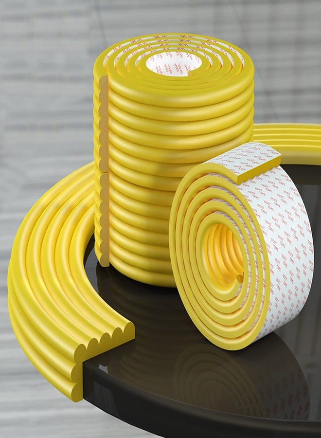 OLWICK شريط حماية الحواف والزوايا من OLWICK® قطعة واحدة من الفوم عالي الكثافة بطول مترين + قطعتان من واقيات أصابع الأطفال للأبواب (أصفر) - Image 2