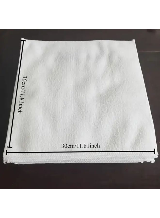 White Square Towels 15 Pack Multipurpose Washcloths For Home Hotel Bathroom - Image 5