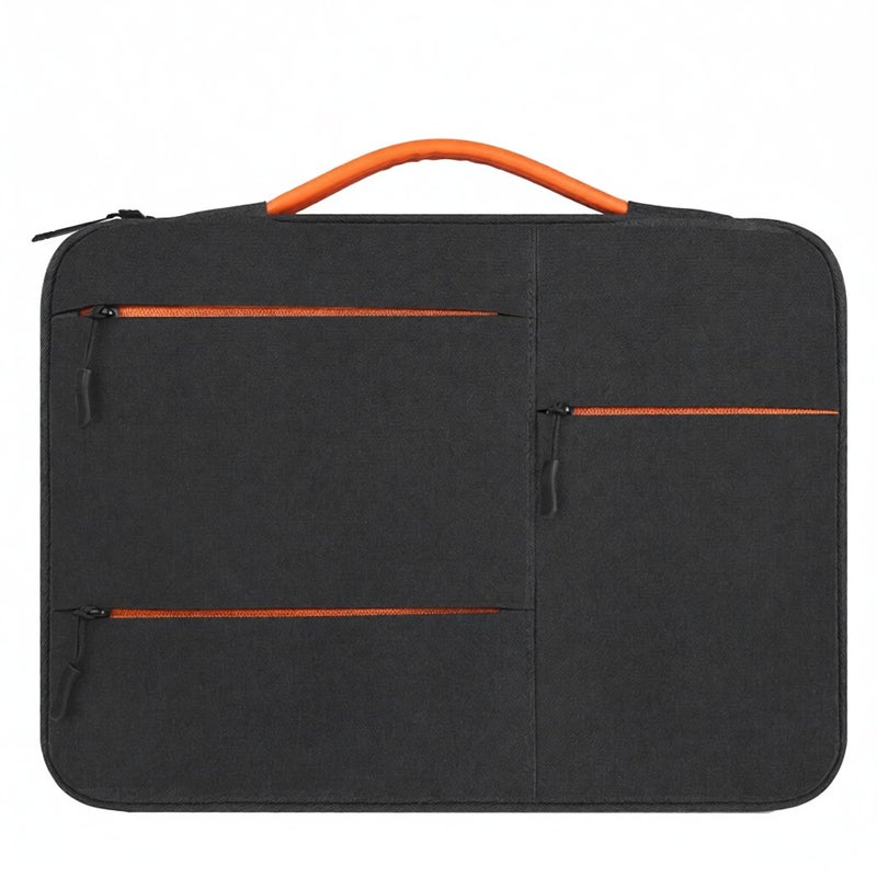 14 Inch Universal Business Laptop Handbag Waterproof Multiple-layer Protection PU Handle - Image 1