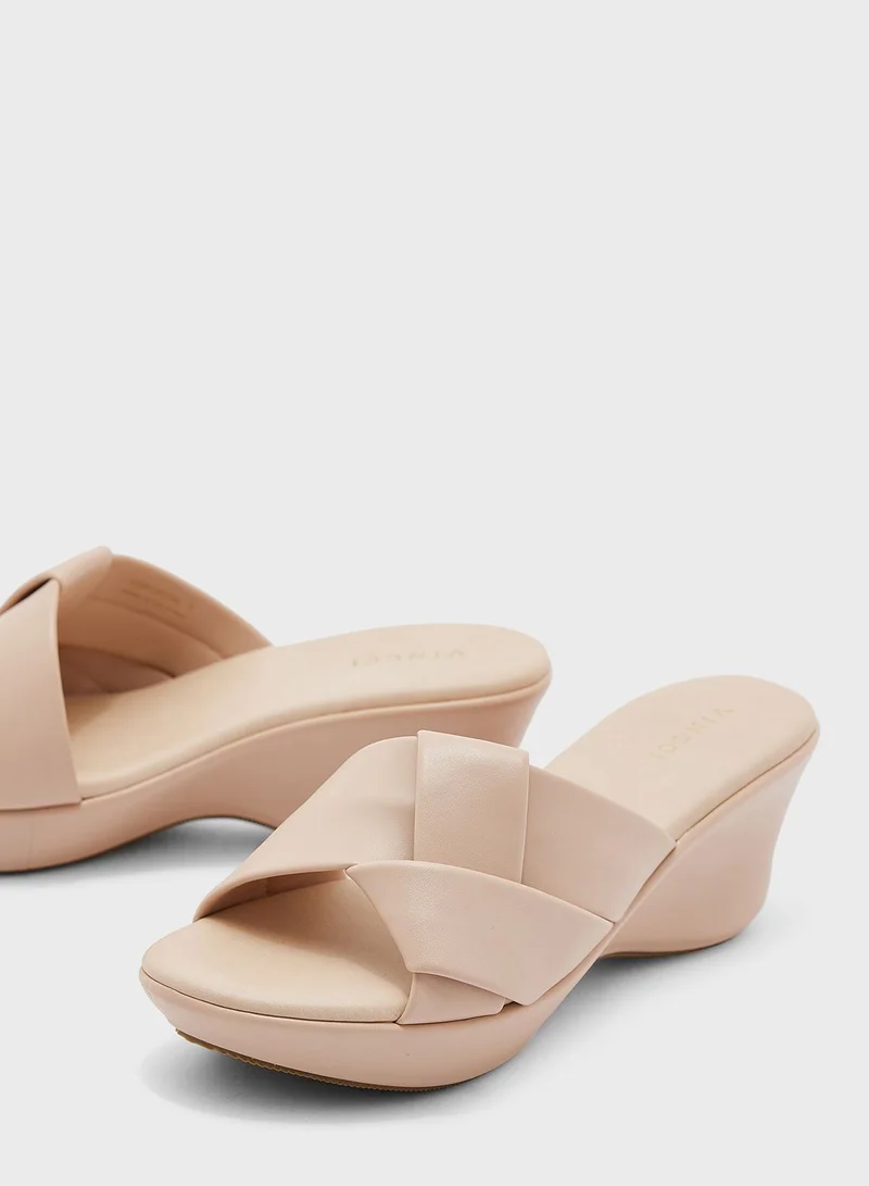 Vincci Open Toe Wedge Sandals