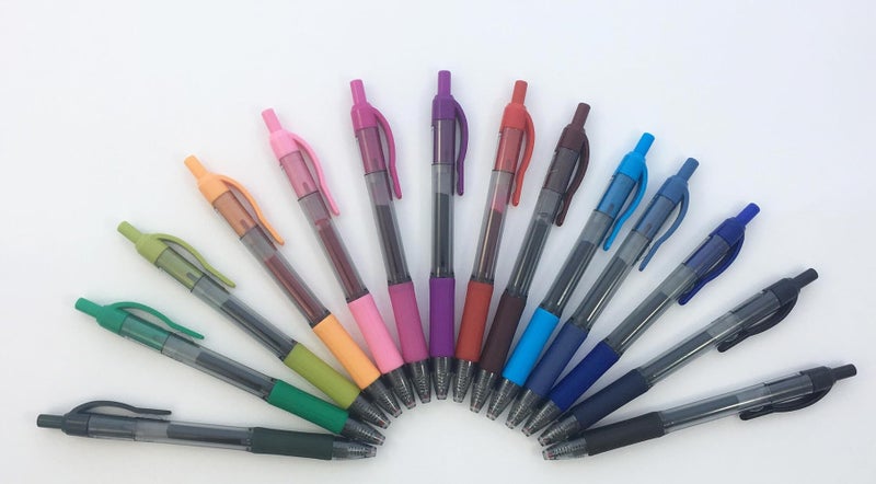 Zebra Pen Sarasa Dry X20 Retractable Gel Pen, Medium Point, 0.7mm, Blue Ink, 12-Pack - Image 3