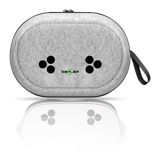 SARLAR حقيبة حمل سارلار لـ Meta Quest 3S/Quest 3/Quest 2، ملحقات مع سماعة VR، حزام أصلي، وحدات تحكم، حقيبة حماية صلبة محمولة مع مواد خالية من الروائح للسفر والتخزين المنزلي - Image 1