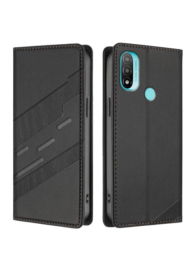 S-TOP Case For Motorola Moto E20 Embossed Multi-functional Wallet Retro Leather Phone Case - Image 2