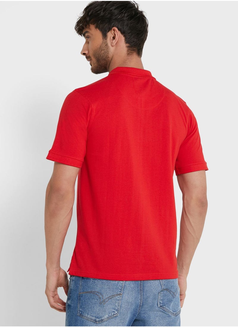 Seventy Five Basics Essential Pique Polo Shirt  - Image 2
