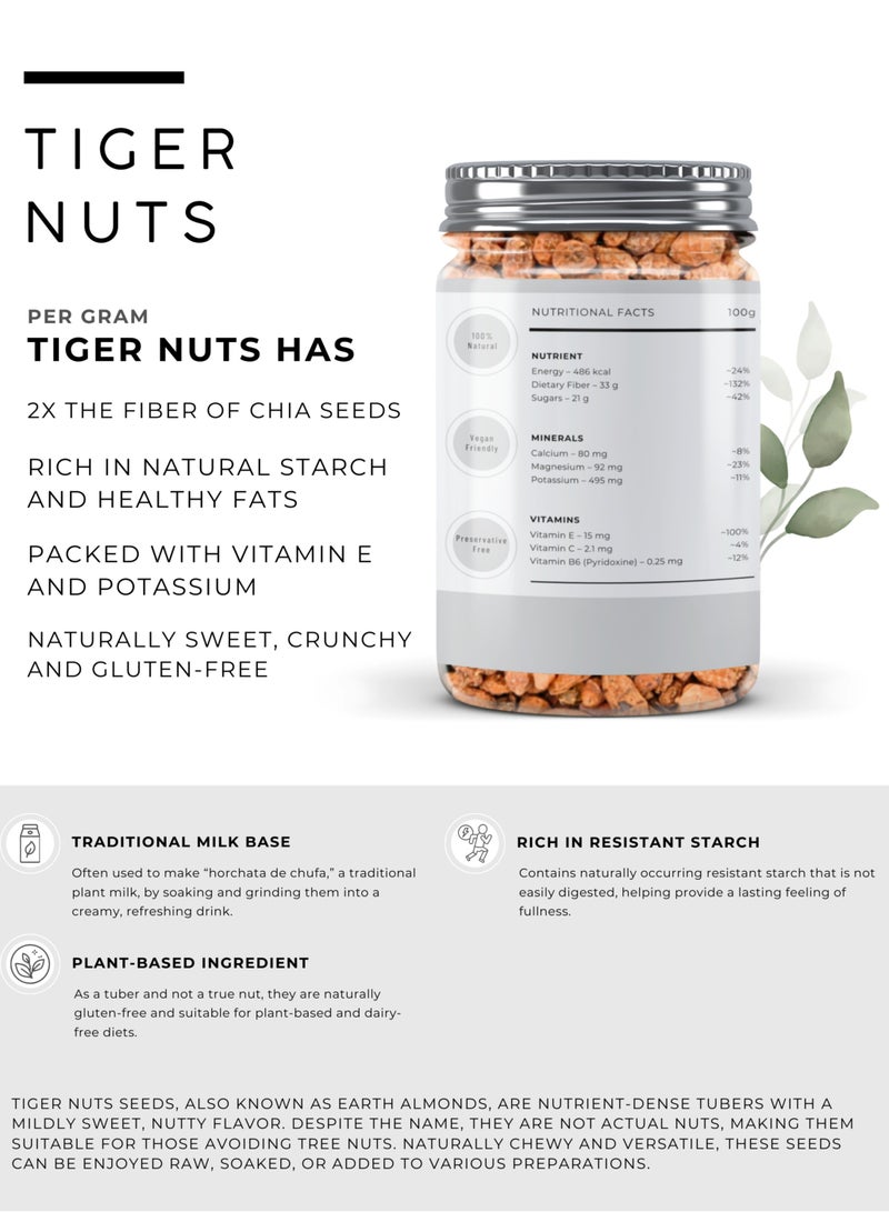 أباميك بذور مكسرات النمر من أوافي ميل | تشوفا مجففة طبيعياً | غذاء خارق عتيق مقرمش بنكهة الجوز - Image 2