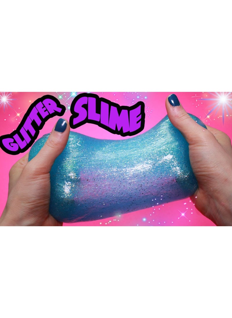 Soft Glittery Slime With 1 Random Animal Figure High Quality Non Toxic Toys For Kids - Assorted Color Slime