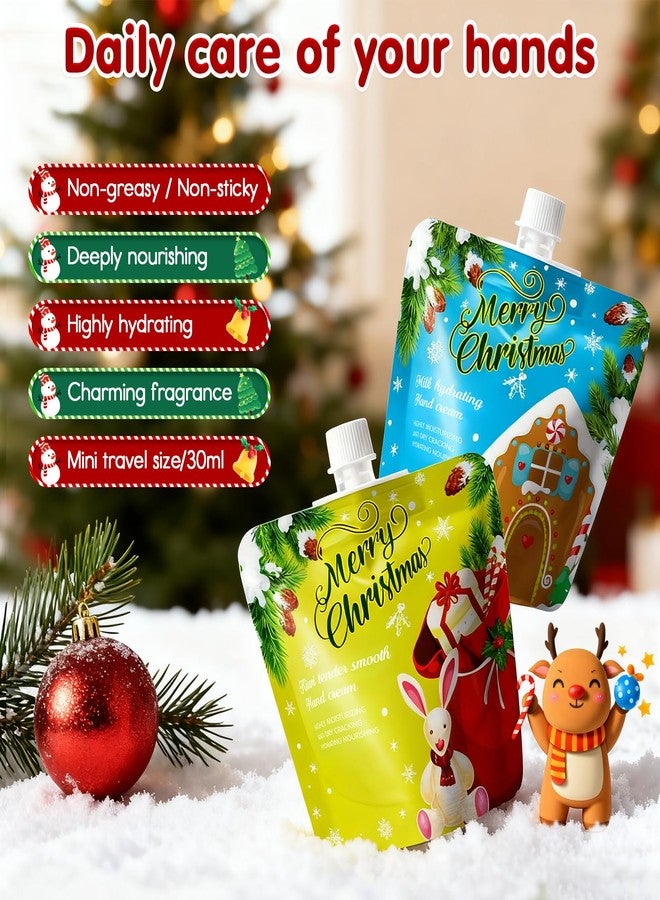SUPERSUN 20 Pack Christmas Hand Cream Gifts Set for Women,Moisturizing Hand Lotion for Dry Cracked Hands,Mini Travel Size Stocking Stuffers & Bulk Gifts for Christmas Appreciation Party Favors,30ml - Image 5