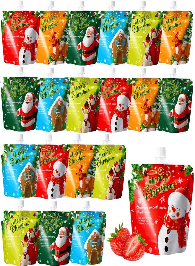 SUPERSUN 20 Pack Christmas Hand Cream Gifts Set for Women,Moisturizing Hand Lotion for Dry Cracked Hands,Mini Travel Size Stocking Stuffers & Bulk Gifts for Christmas Appreciation Party Favors,30ml - Image 1