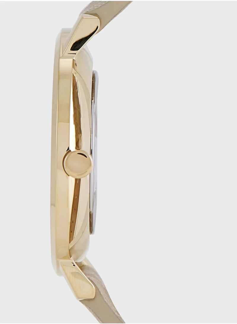 LACOSTE Leather Strap Analog Watch