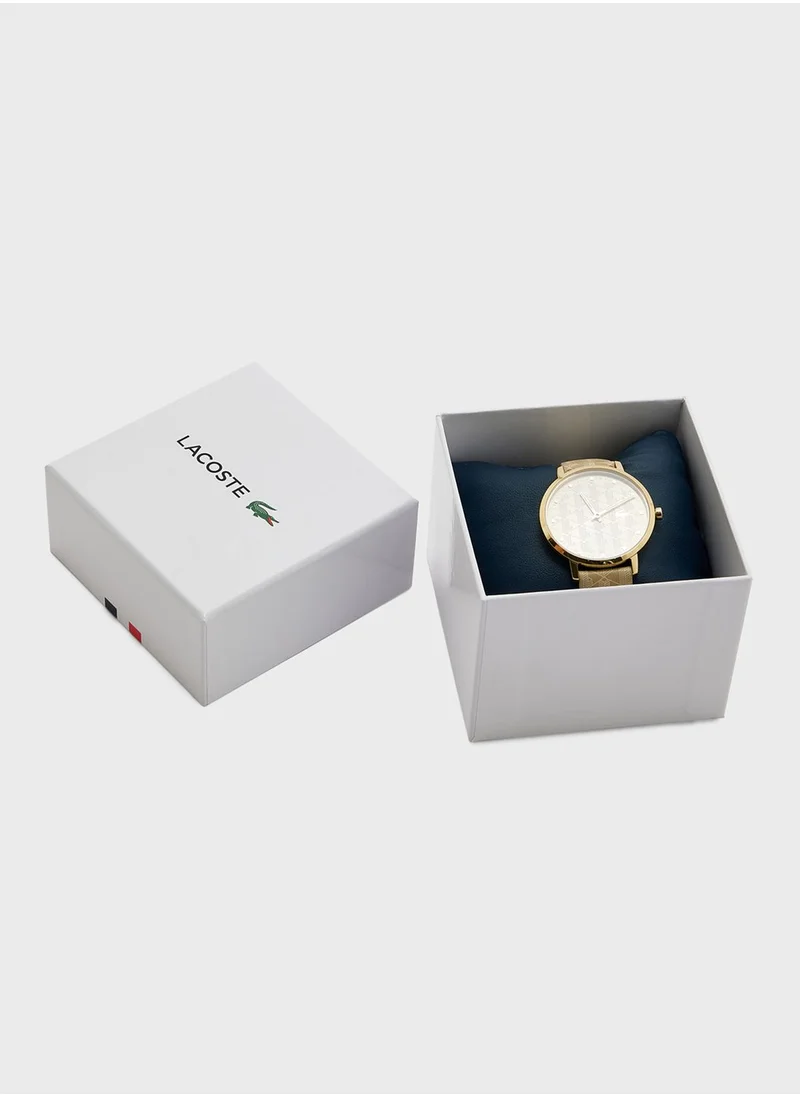 LACOSTE Leather Strap Analog Watch