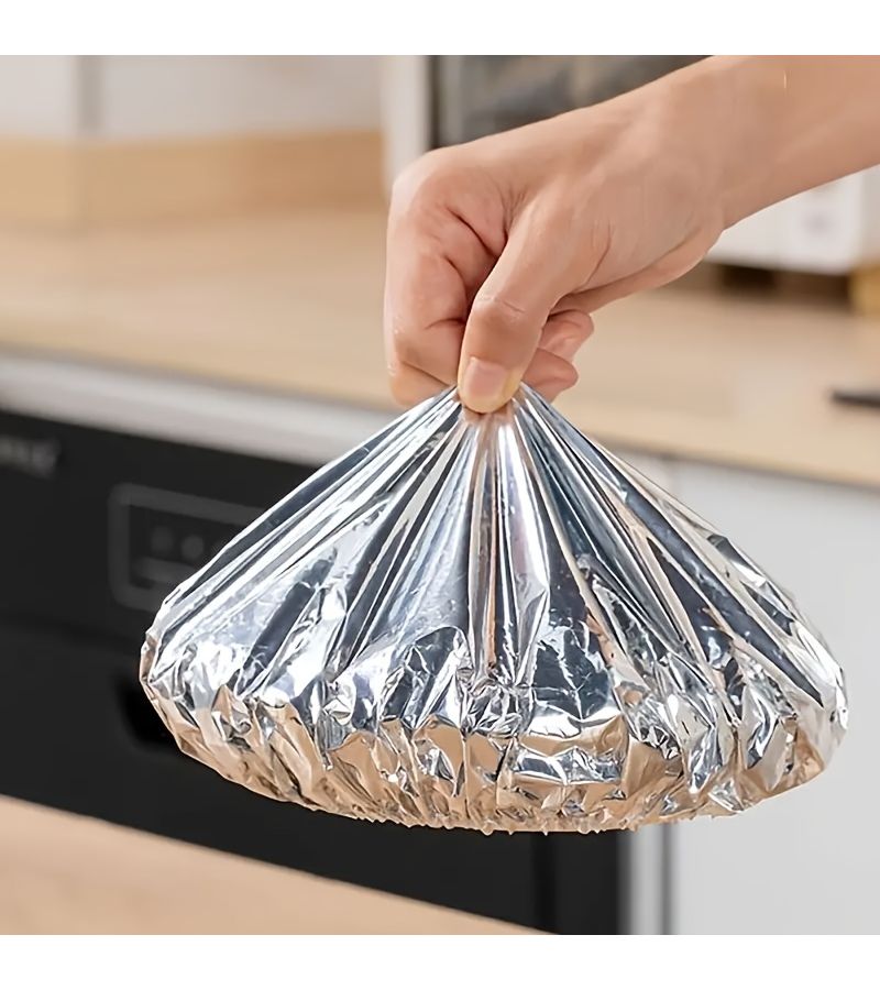 Food Grade Reusable Aluminum Foil Insulation Cover 15pcs Keeps Food Warm Fresh - Image 5