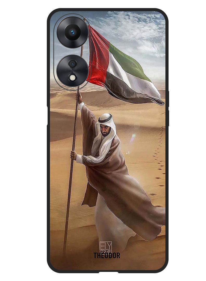 Theodor Protective Case Anti Scratch Shock Proof Bumper Cover For Oppo A38 Sheikh Zayed Flag Desert - Image 1