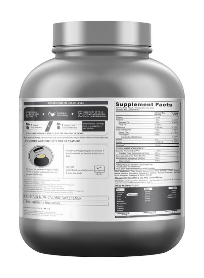 MuscleBlaze Biozorb Performance Whey Protein, Rich Chocolate, 5lbs - Image 3