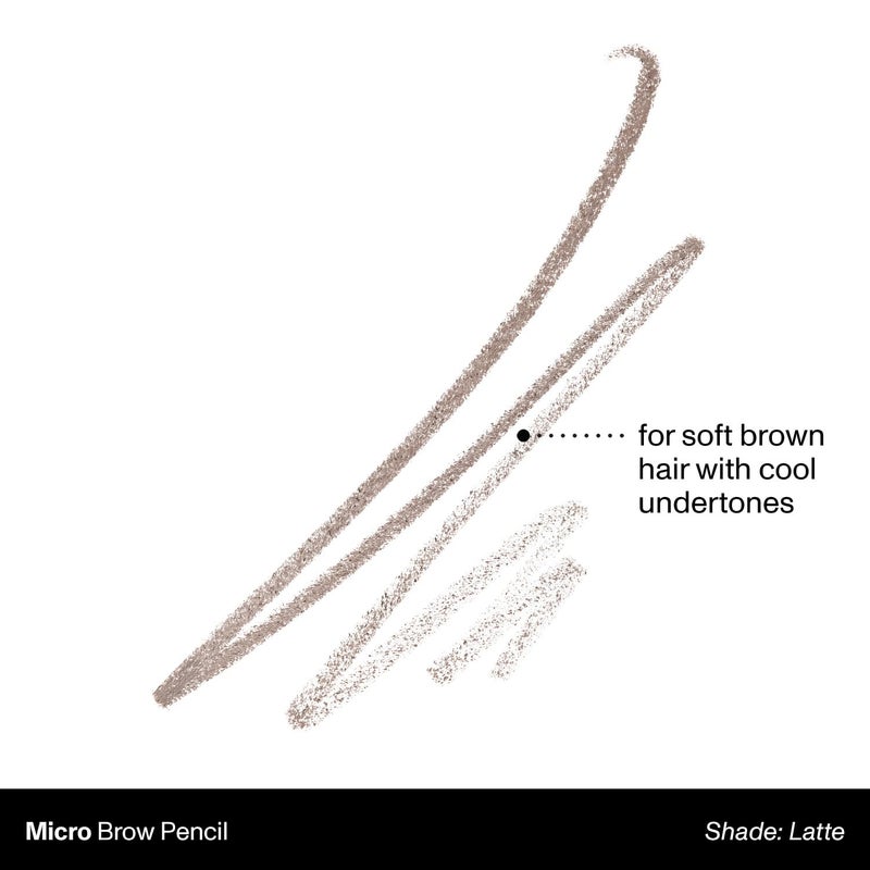Morphe Micro Dual Eyebrow Pencil - Dual-Ended Brow Pencil Featuring a Retractable, Ultra-Precise, Pointed Tip - Richly Pigmented, Smooth-Gliding, Long-Lasting Wax Formula - Latte (0.003 oz) - Image 3