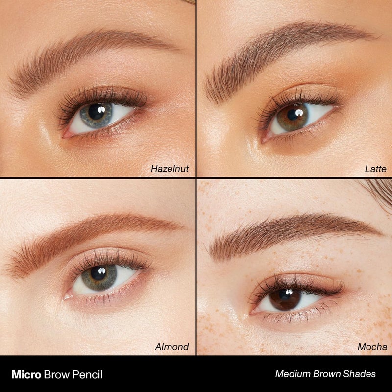 Morphe Micro Dual Eyebrow Pencil - Dual-Ended Brow Pencil Featuring a Retractable, Ultra-Precise, Pointed Tip - Richly Pigmented, Smooth-Gliding, Long-Lasting Wax Formula - Latte (0.003 oz) - Image 4