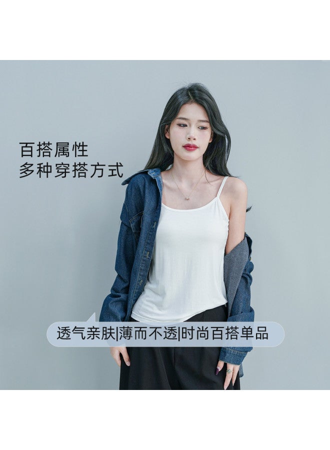 pincai Sleeveless Camisole For Women, Spring/Autumn Style, Suitable For Layering Or Outer Wear, Round Neck, Sleeveless, Office Commute - Image 5