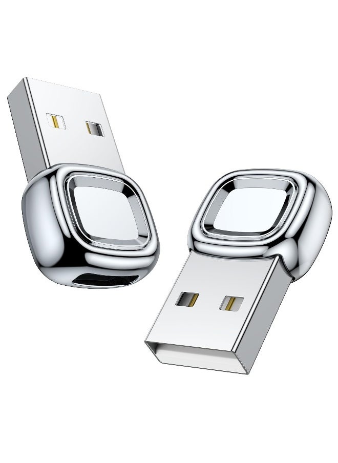 Generic USB C Adapter 2 Pack for Apple Watch iPhone iPad Air Samsung Galaxy S23 S22 Silver  - Image 1