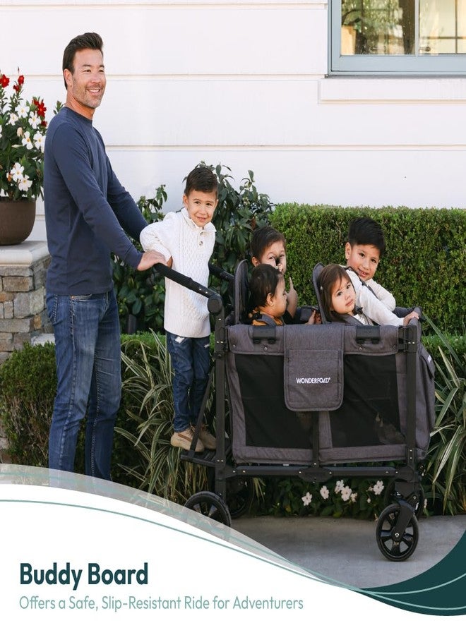 WONDERFOLD Buddy Board Wagon Stroller Standing Board - Stand Up Attachment with Slip-Resistant Surface for Toddlers, Folds Up Easily (Compatible with W2 Models) - Image 4