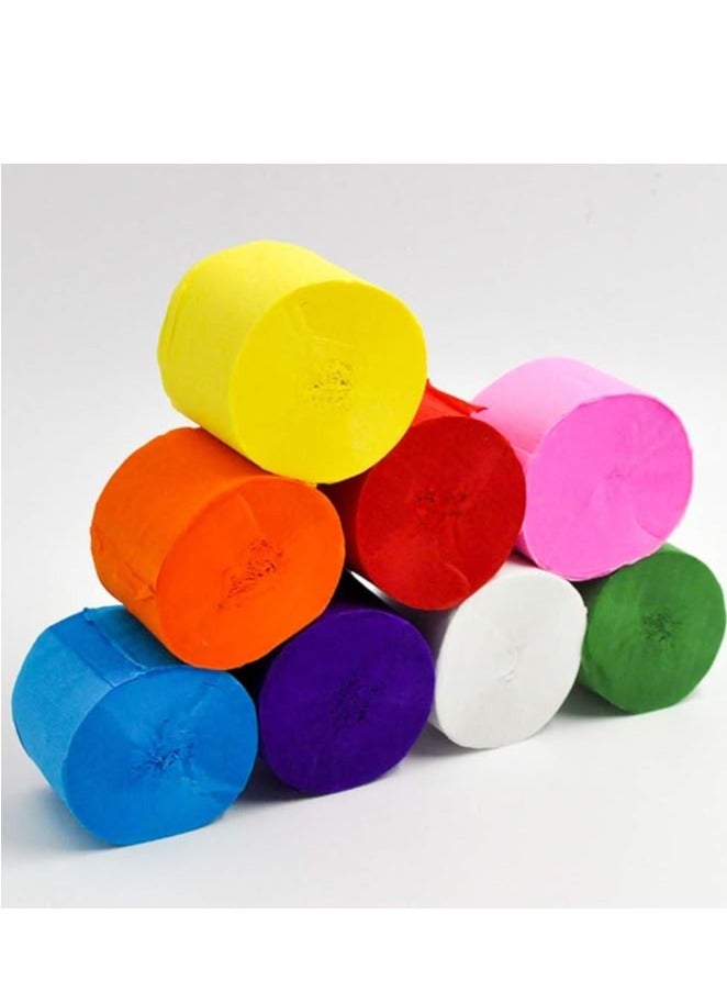 كريب ورق غاسل لون واحد 1.5 بوصة لون برتقالي حزمة من 24 - Image 3