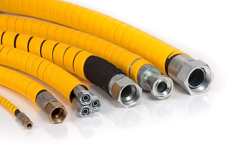 Electriduct 3/4 Inch Heavy Duty Spiral Wrap HDPE Flexible Plastic Cable Sleeve Hose Protector 25 Feet - Black - Image 5