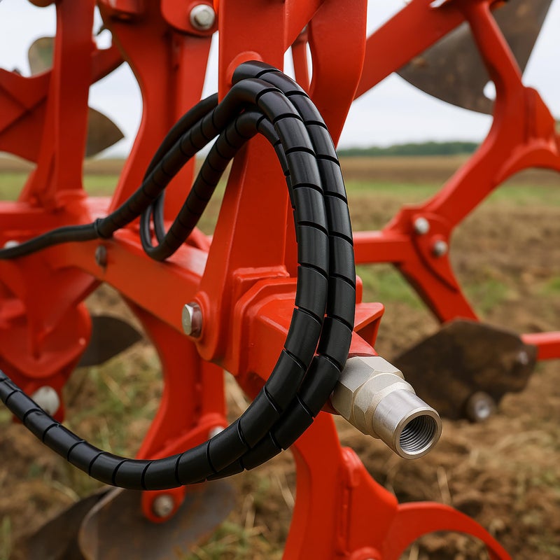 Electriduct 3/4 Inch Heavy Duty Spiral Wrap HDPE Flexible Plastic Cable Sleeve Hose Protector 25 Feet - Black - Image 4