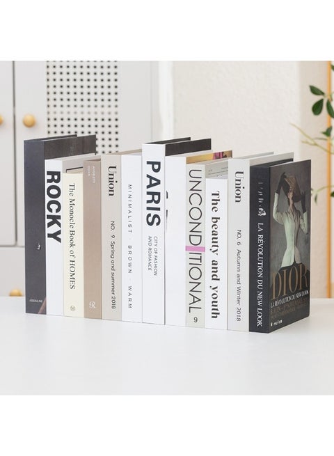 12 Pcs Decor Books for House Faux Book Fashion Modern Fake Book for Decoration Decorative Book for Home Decor Aesthetic Living Room Decor Entryway Coffee Table Book Shelf Decor(Need to fold by yourself)