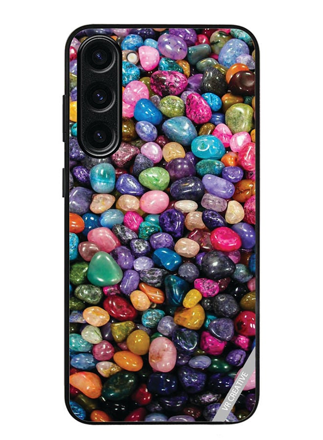 VR CREATIVE Protective Case Cover For Samsung Galaxy S23 Plus Pebbles Design Multicolour - Image 1