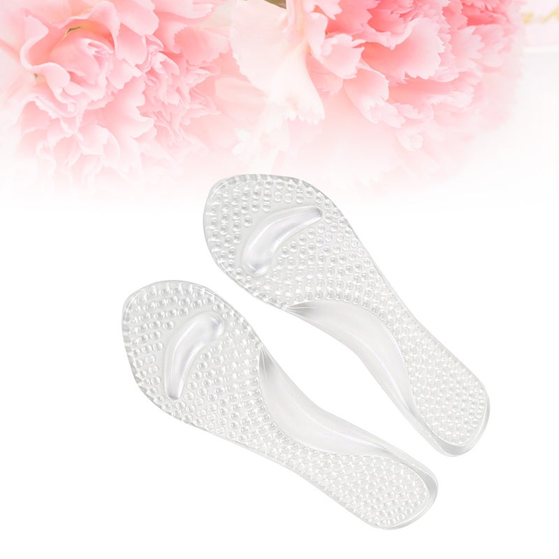 Non- Women Gel 3/4 Length Anti- Massaging Cushion for High Heels Shoes (Transparent) - Image 5
