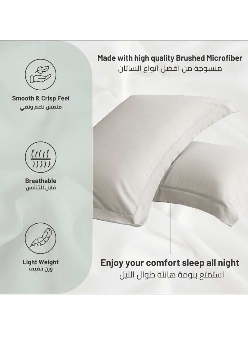Donetella Microfiber Pillowcases 2-Pcs Soft Pillow Cover(50 x 75 CM) With Envelope Closure (Without Pillow Insert)  - Image 5