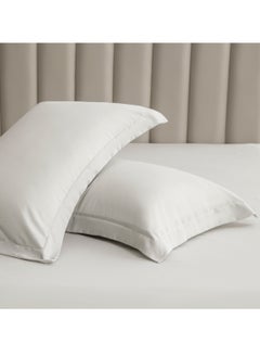 Donetella Microfiber Pillowcases 2-Pcs Soft Pillow Cover(50 x 75 CM) With Envelope Closure (Without Pillow Insert),Warm Grey  - Image 1