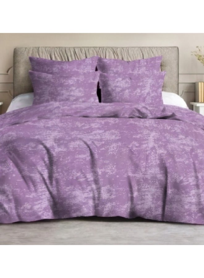 طقم ملايه سرير فلات 4 قطع خامه قطنيه عامريه كبير المقاس 240* 260 ملمس ناعم لون قوي - Image 4