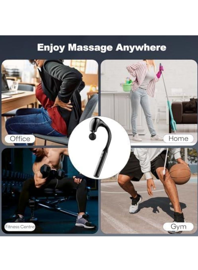 TIGER Massage Gun with Extended Handle - Revolutionary U-Shaped Back Massager for Deep Tissue Pain Relief, Perfect for Neck, Shoulder, and Leg Muscle Recovery (Black) - Portable, Powerful Percussion Therapy for Home Use. - Image 4